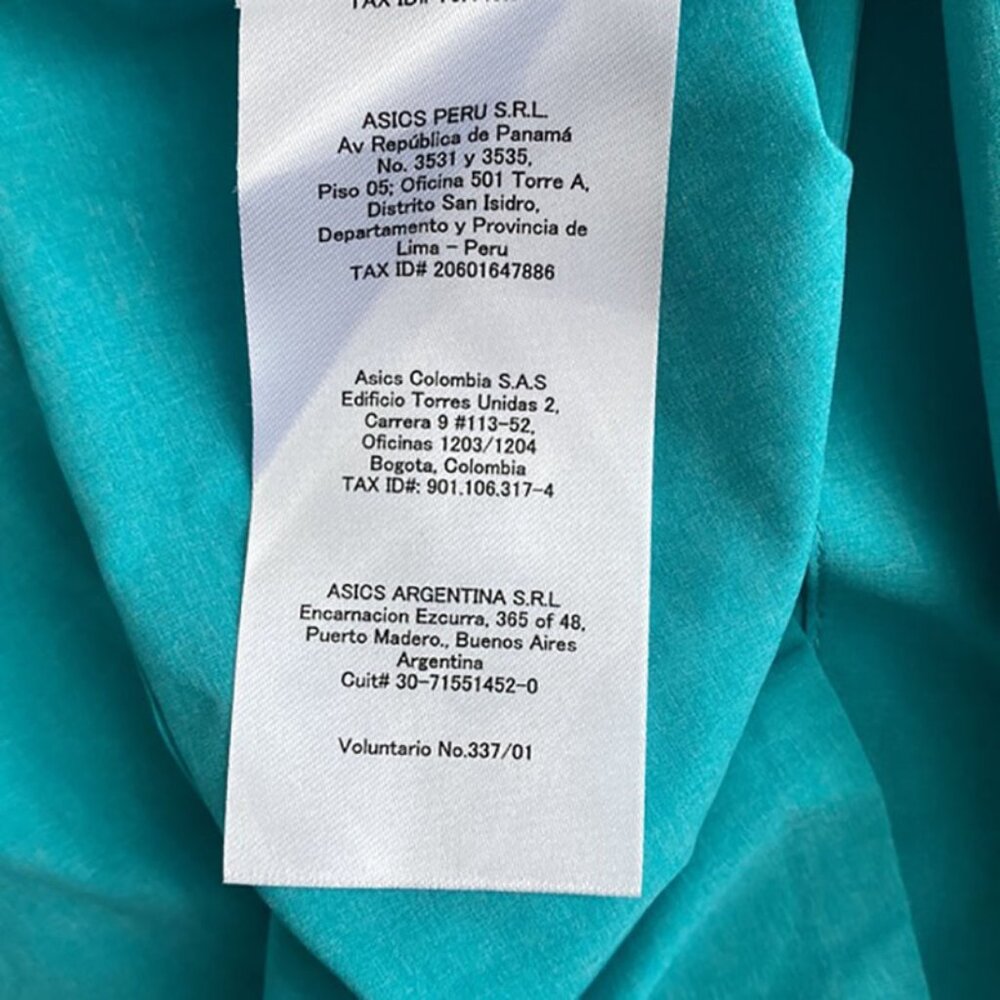 Asics LiteLong Sleeve Pullover Cover up In Teal / Turquoise size M - Picture 10 of 10